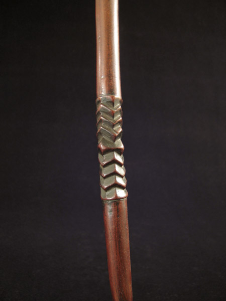 African Tribal Art - Wood spoon, Zulu, South Africa, detail