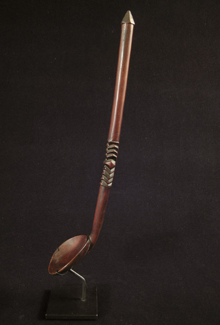 African Tribal Art - Wood spoon, Zulu, South Africa, side