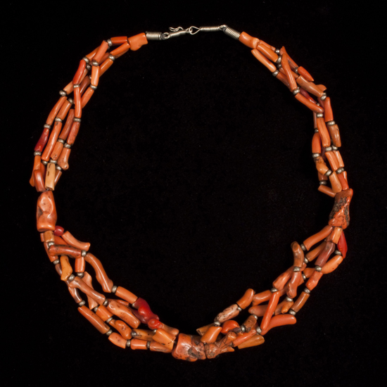 Coral necklace, Morocco