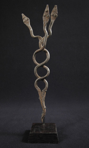 African Tribal Art - Iron snake, Lobi, Burkina Faso