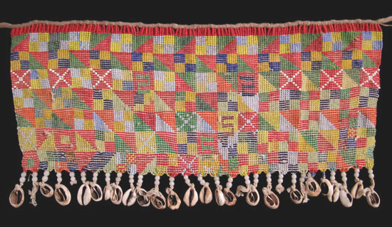 African Tribal Art - Beaded cache-sex, Kirdi, Cameroon