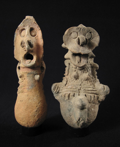 African Tribal Art - Terracotta healing figures, Cham, Nigeria
