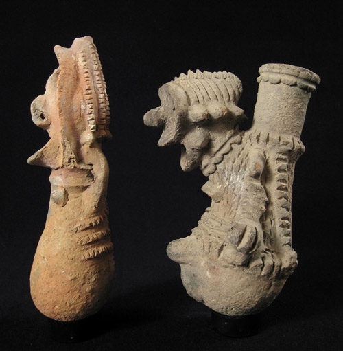 African Tribal Art - Terracotta healing figures, Cham, Nigeria, right