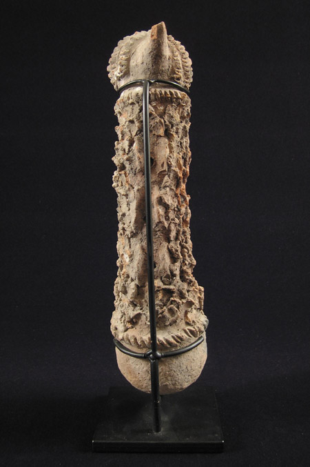 African Tribal Art - Terracotta healing implement, Dagari, Lobi, Burkina Faso, back