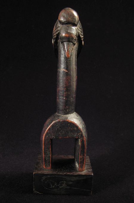 African Tribal Art - Heddle pulley, Baule, Ivory Coast, back