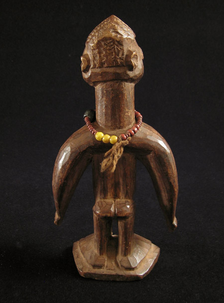 Tribal Art - Female Ibeji figure, Yoruba, Benin, back