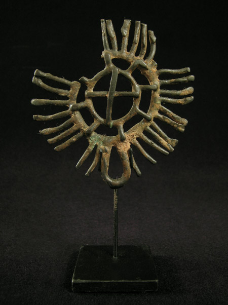 African Tribal Art - Iron sun pendant, Moba, Togo