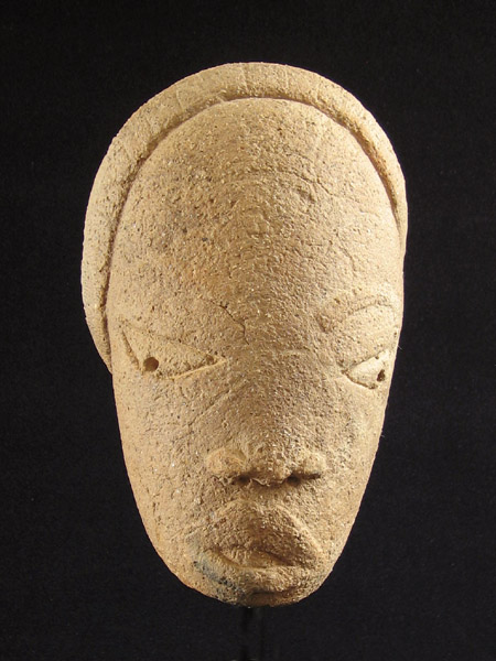 Tribal Art - Female Nok terracotta head, Nigeria