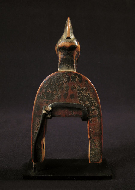 African Tribal Art - Heddle pulley, Senufo, Ivory Coast, back