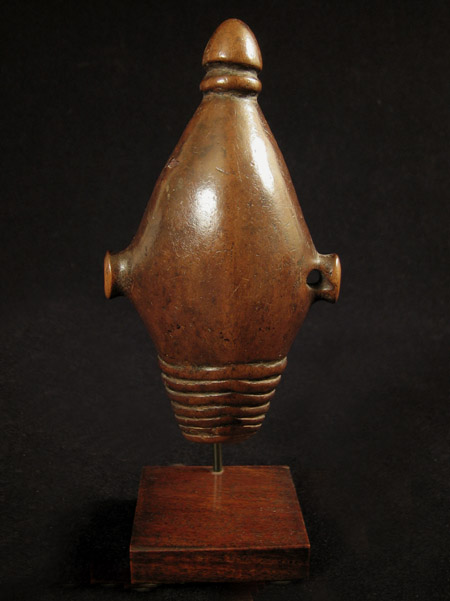 African Tribal Art - Whistle, Tshokwe, Angola