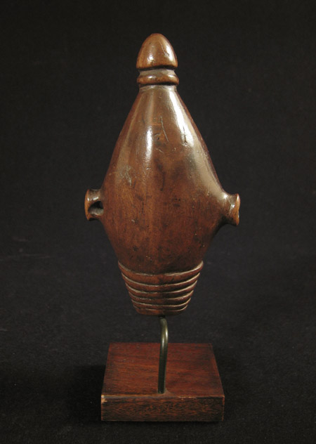 African Tribal Art - Whistle, Tshokwe, Angola, back