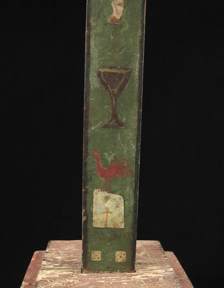 Art of the Americas - Wood cross, Merida, Yucatan, Mexico, detail bottom