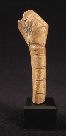Art of the Americas - Bone fist, Moche, Peru, right
