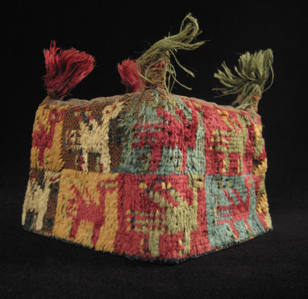 Art of the Americas - Four-cornered hat, Huari, Peru, back
