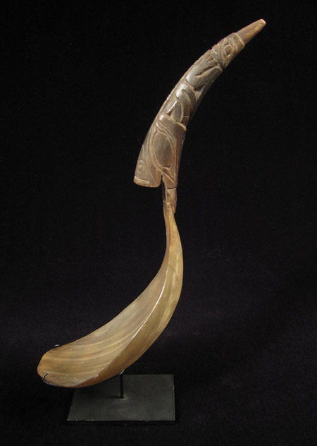 Art of the Americas - Horn ladle, Northwest Coast, North America, side two