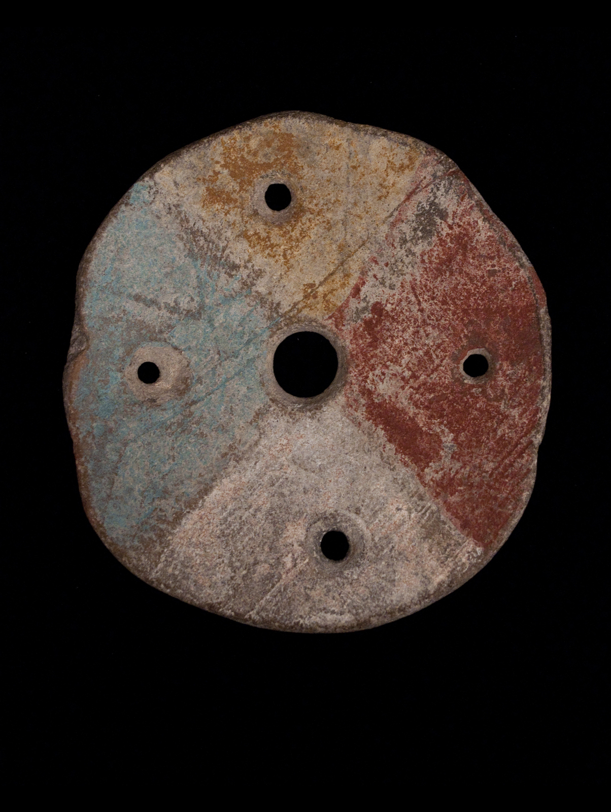 Art of the Americas Ceremonial Disk, Isleta Pueblo, New Mexico