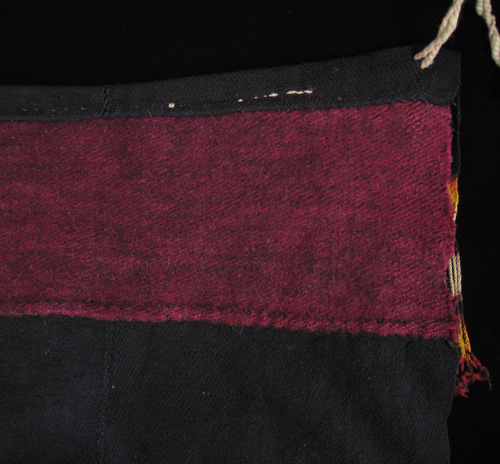 Asian Tribal Art - Wool shawl, Ladakh, Tibet, detail back