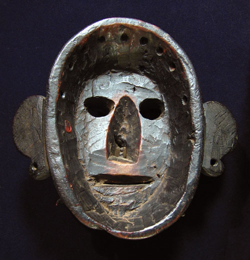 Asian Tribal Art - Lakhe mask, Kathmandu Valley, Nepal, back view