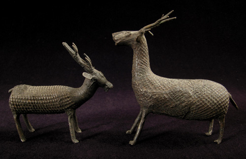 Asian Tribal Art - Bronze reindeer, Kondh, India, side 2