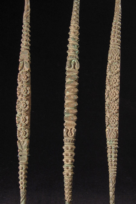 Asian Tribal Art - Three metal tools, Nepal, detail