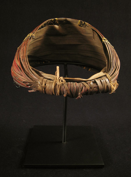Asian Tribal Art - Man's hat, Nagaland, India, back