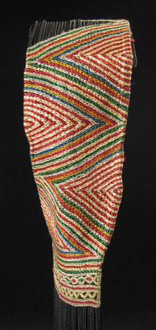 Asian Tribal Art - Striped silk headdress, Yemen, right