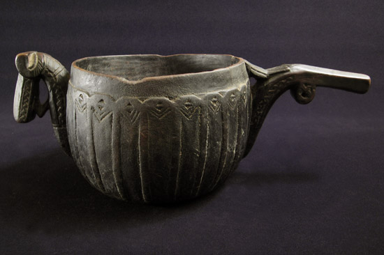 Asian Tribal Art - Wood milk jug, Afghanistan
