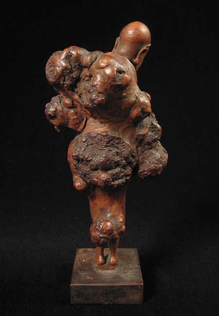 Asian Tribal Art - Male figure, China, back