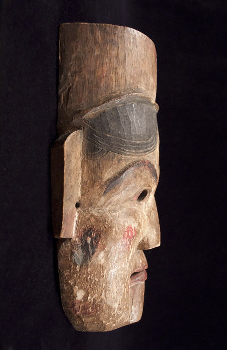 Village Theater Mask, Nepal - left side view