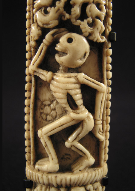 Asian Tribal Art - Bone ornament, Tibet, detail
