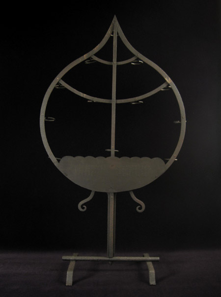 Asian Tribal Art - Shinto shrine candle holder, Japan, back