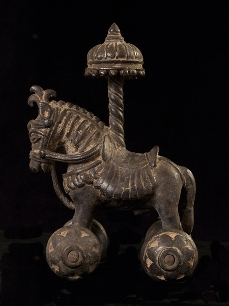 Antique Bronze Toy Horse, India