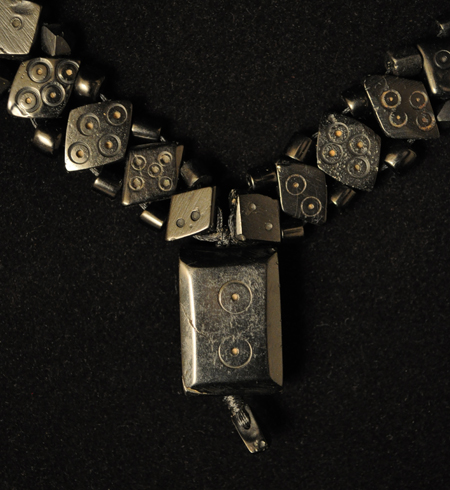 Jet necklace detail