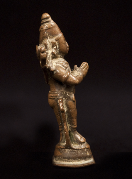Rama Bronze Figure, India, left side