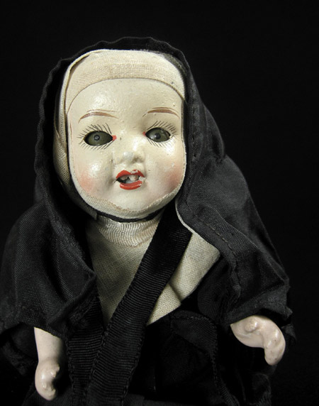Curiosities - Nun doll, North America, detail