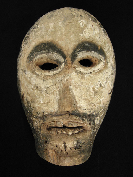 Indonesian Tribal Art - Wood mask, Sarawak, Borneo - 1624