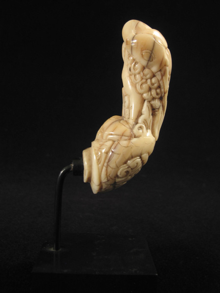 Indonesian Tribal Art - Ivory keris knife handle, Java