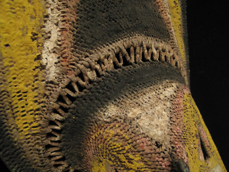 Oceanic Art -  Yam mask, Southern Abelam, Papua New Guinea, detail front