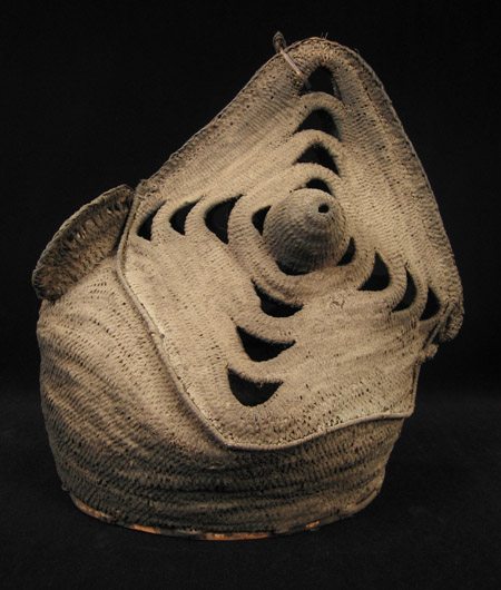 Oceanic Art - Baba (bapa) helmet mask, Abelam/Wosera, Papua New Guinea, left