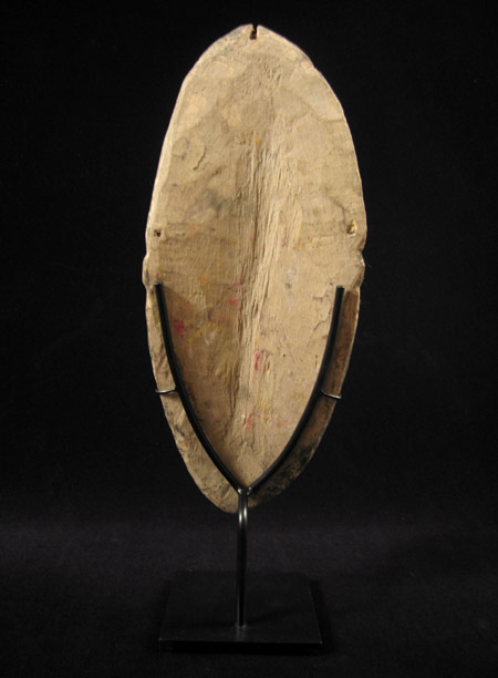 Oceanic Art - Wood yam mask, Abelam, Papua New Guinea, back