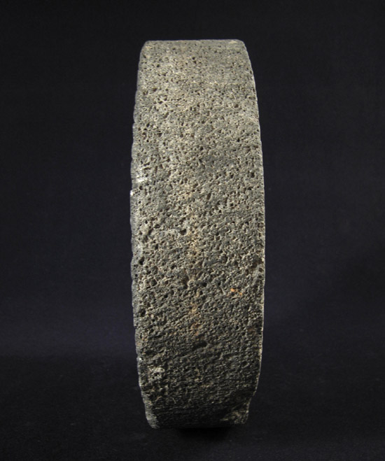 Oceanic Art - Volcanic millstone, South Seas, side