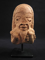 African Tribal Art - Terracotta janus head, Nok, Nigeria