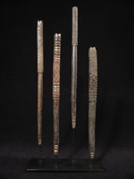 Asian Tribal Art - Wood drumsticks, Nepal