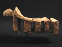 African Tribal Art - Wood headrest, Dogon/Tellum, Mali