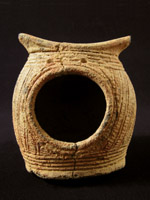 African Tribal Art - Terracotta headrest, Qua/Calabar