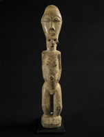 African Tribal Art - Male figure, Baule, Ivory Coast