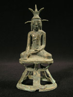 Asian Tribal Art - Bronze Buddha, Burma