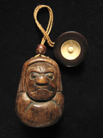 Asian Tribal Art - Daruma tobacco case, Japan