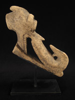 Indonesian Tribal Art - Wood aso ornament, Dayak, Borneo
