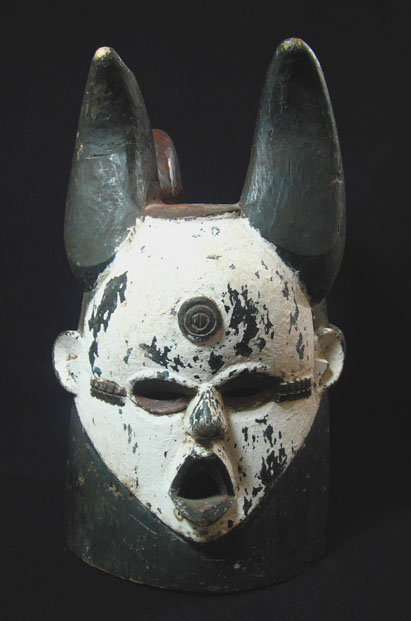 African Tribal Art - Helmet mask, Boki, Nigeria